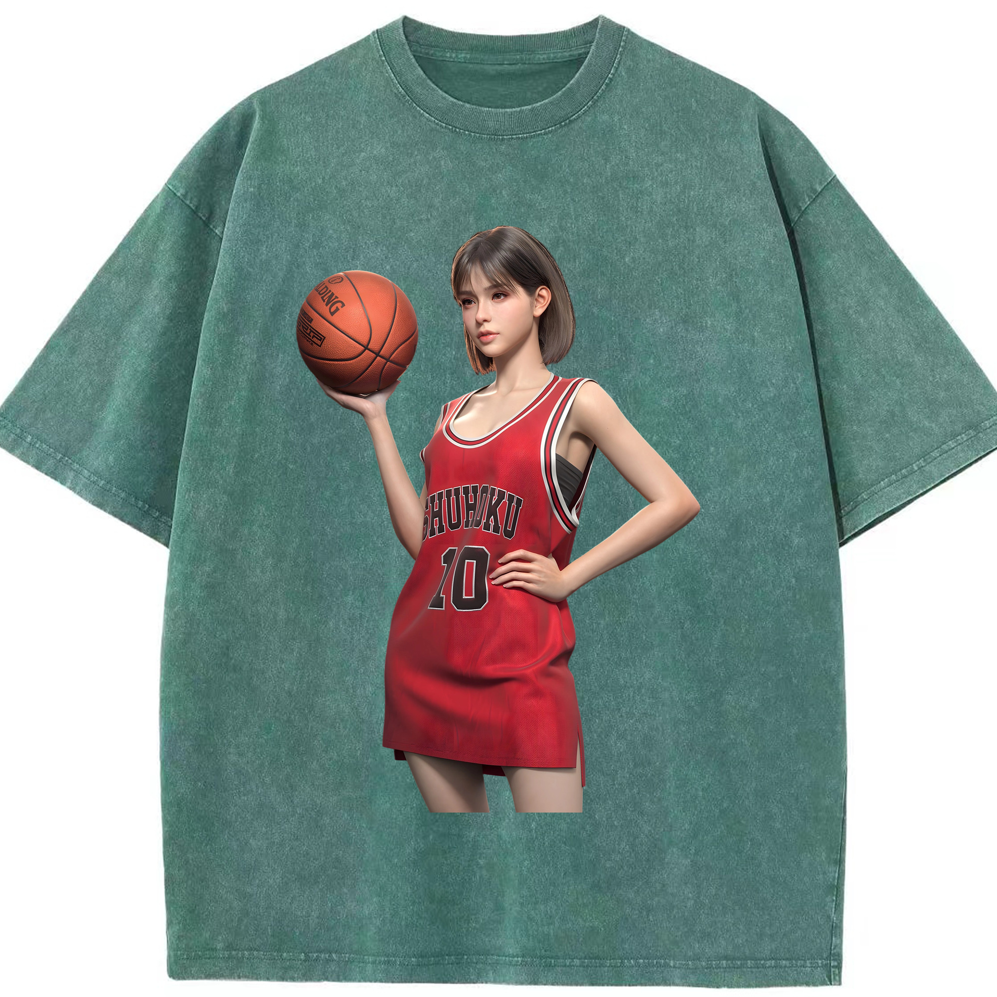 （画像用） SLAM DUNK／スラムダンク 綿100% ヴィンテージ風 半袖Tシャツ（フロントプリント）
